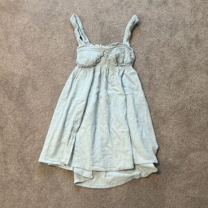 Free People Ruched Mini Dress